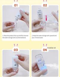 Gambar [ORIGINAL/OEM] Mini Nano Spray, Mini Facial Humidifier Nano Mist Spray - Putih Kelinci dari Mobile-Id undefined 4 Tokopedia