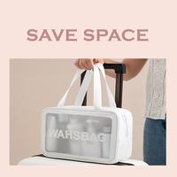 Gambar TAS KOSMETIK WASHBAG TOILETRY WATERPROOF / POUCH MAKEUP - Pink, SMALL dari Gajebo Store undefined 4 Tokopedia