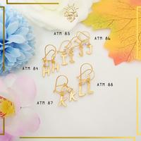 Gambar ANTING WANITA EMAS ASLI KADAR 300/6K ANTING HURUF ALPHABET ATM - J dari Sunnies Gold Official undefined 2 Tokopedia