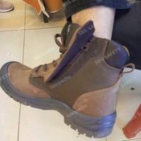 Gambar Sepatu Safety Jogger Rush S3 W/ Zipper/Resleting - Cokelat, 38 dari SBSAFETY undefined 5 Tokopedia