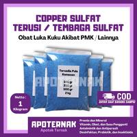 Gambar COPPER/TEMBAGA SULFATE 1 kg | Obat PMK Luka & Infeksi Kuku dari Apoternak Indonesia undefined 1 Tokopedia