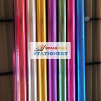 Gambar Kertas Metalizing | Kertas Metalik | Kertas Marmer| Kertas Emas 10 lbr - Merah dari SinarMas Stationery undefined 3 Tokopedia