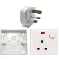 Gambar SCHNEIDER STOPKONTAK AC OB SET CLIPSAL E15NR EP13 E238 W OUTBOW STEKER - OB DOOS SCHNEI dari Aneka Listrik KK undefined 3 Tokopedia