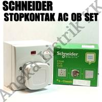Gambar SCHNEIDER STOPKONTAK AC OB SET CLIPSAL E15NR EP13 E238 W OUTBOW STEKER - OB DOOS SCHNEI dari Aneka Listrik KK undefined 1 Tokopedia