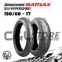 Gambar BAN LUAR MOTOR BATTLAX 150/60-17 RING 17 S22 HYPERSPORT BRIDGESTONE dari C&L tireshop undefined 1 Tokopedia