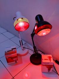 Gambar Lampu Terapi Infrared Philips (Duduk/ Pendek) / Lampu Infrared Set - Hitam-100 Watt dari Molin Medika undefined 2 Tokopedia