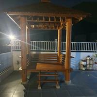 Gambar Gazebo kayu Glugu 2×2mtr dari Hartati Meubel undefined 3 Tokopedia
