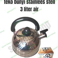 Gambar teko bunyi kettle bunyi stainless steel - 3 liter dari Syavel Olshop undefined 1 Tokopedia