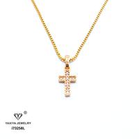 Gambar Liontin Salib Permata Perhiasan imitasi Gold 18k Yaxiya Jewelry 166 - Liontin Saja dari YAXIYA JEWELRY undefined 1 Tokopedia