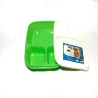 Gambar Lunch Box Tempat Nasi Kotak Bekal Misting Nasi Sekat 3 Cornelius - Kecil (2 sekat) dari Mitraaren undefined 2 Tokopedia