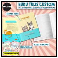 Gambar Buku Tulis Custom - Buku Tulis Sekolah Murah Custom Cover dan Nama - Tiara 38 Lembar dari Buku Anak Indonesia_ undefined 3 Tokopedia
