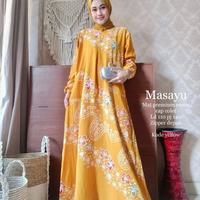 Gambar Kaftan Batik Gamis Masayu dari wonbathome undefined 3 Tokopedia