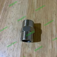 Gambar Double nepel Stainless SOLIGEN 901 ukuran 1/2", 3/4", 1" sambungan air - 1/2  Inch dari Gunung Sanitary undefined 1 Tokopedia