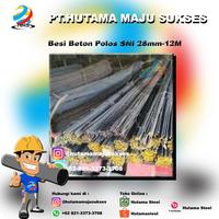 Gambar Besi Beton Polos SNI 28mm-12M - Tersedia Merk LS, Master, KS, DP dari Hutama Steel undefined 2 Tokopedia