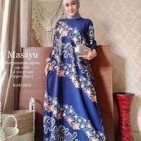 Gambar Kaftan Batik Gamis Masayu dari wonbathome undefined 4 Tokopedia