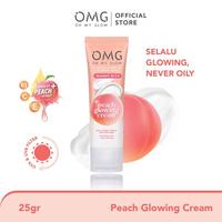 Gambar OMG Oh My Glow Peach Glowing Cream - Moisturizer cream wajah - cream 25gr dari Marketlaris undefined 2 Tokopedia