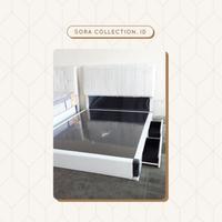 Gambar Divan Springbed + Sandaran / Rangka Tempat Tidur + Laci Uk 120x200 cm - Putih, Plus Sandaran dari Sora Furniture Official undefined 1 Tokopedia