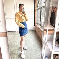 Gambar Kemeja Slimfit Lengan Panjang Wanita Original Ralph Lauren Sale - Brown, L dari Plazabajubranded undefined 4 Tokopedia
