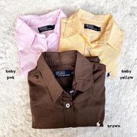 Gambar Kemeja Slimfit Lengan Panjang Wanita Original Ralph Lauren Sale - Brown, L dari Plazabajubranded undefined 2 Tokopedia