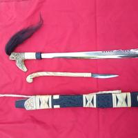 Gambar Mandau Antik Dayak borneo dari HR mandau online shop undefined 3 Tokopedia
