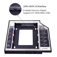 Gambar SSD HDD Caddy 9.5mm dan 12.7mm - 2nd HDD SSD Caddy Slim SATA DVD Slot - 12.7mm dari Prello undefined 3 Tokopedia