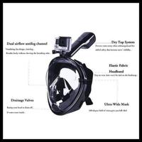 Gambar Snorkeling Full Face Snorkling Diving Mask kacamata renang Scuba dari SJCam Indonesia undefined 2 Tokopedia