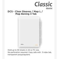 Gambar Map L Map Folder Bening Clear Sleeves Sheet 3 Daiichi Classic DCS - A4-03 pocket dari daiichi files store undefined 2 Tokopedia