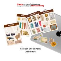 Gambar Sticker Sheet Pack Aesthetic Anti Air- Stiker Sheet Pack Aestetik - Laminating Doff, Vinyl dari twindigital.id undefined 1 Tokopedia