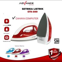 Gambar ADVANCE SETRIKA LISTRIK ANTI LENGKET STK-500 HEMAT LISTRIK 350 WATT - Ungu dari Cahaya Com Bekasi undefined 1 Tokopedia