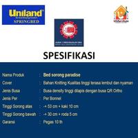 Gambar 2in1 Anak Ranjang Sorong Paradise FERRERO Uniland Springbed - Set 90x200cm dari KLIKFURNITURE-ID undefined 2 Tokopedia