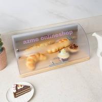 Gambar delicia tempat roti tutup transparan_bread box with clear lid dari azme onlineshop undefined 3 Tokopedia