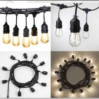 Gambar Lampu/Fitting Gantung Outdoor 10Meter 10Fitting / Lampu Fitting Cafe dari EDISON ELECTRIC undefined 2 Tokopedia
