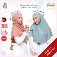 Gambar Bergo Alifa Size XL By Jilbab Arfa - cream, XL dari Hijab Mamatwin undefined 1 Tokopedia