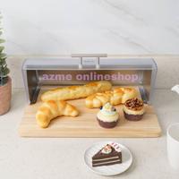 Gambar delicia tempat roti tutup transparan_bread box with clear lid dari azme onlineshop undefined 4 Tokopedia