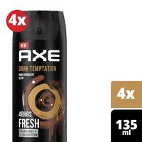 Gambar Axe Deodorant Body Spray Parfum Pria Dark Temptation 135Ml - Isi 4 dari Unilever Mall Official undefined 1 Tokopedia