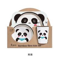 Gambar 5 in 1 Piring Makan Anak Serat Bambu - Bamboo Fiber Feeding Set Hewan - Unicorn dari Bebishak Shop undefined 4 Tokopedia