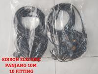 Gambar Lampu/Fitting Gantung Outdoor 10Meter 10Fitting / Lampu Fitting Cafe dari EDISON ELECTRIC undefined 4 Tokopedia