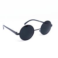 Gambar Kacamata Hitam Bulat Boboho John Lennon Black Sunglasses - Cokelat dari Sudut Pandang Lelaki undefined 4 Tokopedia