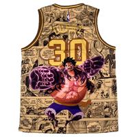 Gambar Jersey Stephen Curry GSW Warriors #30 ONE PIECE Kaos Basket Baju NBA - S dari EZ Sportswear NEW undefined 3 Tokopedia