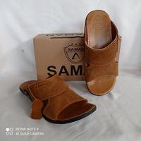 Gambar SANDAL KULIT PRIA SANDAL SAMAN ORIGINAL - slop tan, 41 dari Toko AbidaStore undefined 1 Tokopedia
