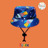 Gambar Topi Anak Bucket Hat Kidslais Katun Motif Luar Angkasa - 1 dari Kidslais undefined 3 Tokopedia
