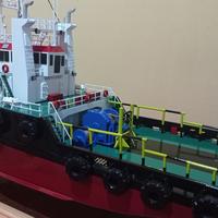 Gambar Miniatur kapal tugboat Danum 8 / 60cm dari AskaraArt undefined 4 Tokopedia
