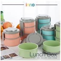 Gambar [INNO] Mini Lunch Box 2 Layer Kotak Makan Siang Anak-Anak 2 Lapis - Blue dari INNO Home Living undefined 5 Tokopedia