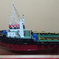 Gambar Miniatur kapal tugboat Danum 8 / 60cm dari AskaraArt undefined 3 Tokopedia