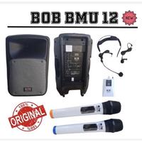 Gambar Speaker Portable BOB BMU 12 Original 12 inch B MU terbaik free 3 mic dari ais jaya elektronik undefined 1 Tokopedia