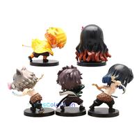 Gambar ACTION FIGURE KIMETSU NO YAIBA DEMON SLAYER TANJIRO NEZUKO SET 5 PCS dari ToysColection undefined 2 Tokopedia