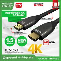 Gambar PX Kabel HDMI Ultra HD 4K High Speed HDR Nylon Braided 1.5Meter / 1,5M dari Pedagang Remote_NEW undefined 1 Tokopedia
