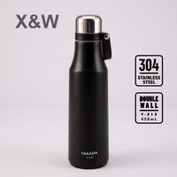 Gambar X&W Botol Minum Thermos Y-313 Vacuum Flask 450ml with Handle Strap - Black dari X&W undefined 4 Tokopedia