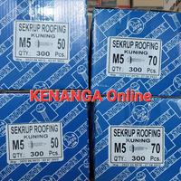 Gambar Baut Roofing kuning 7 cm lengkap dgn karet dari K-Online_NEW undefined 1 Tokopedia
