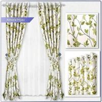 Gambar Gorden Jendela Murah Motif Bunga Amora Biru L 140 X T 150 Cm - Hijau, L 140 x T 200cm dari Putra Gorden Shop undefined 2 Tokopedia
